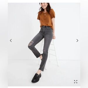 NWT Madewell Perfect Vintage Jeans Ripped Edition - 28